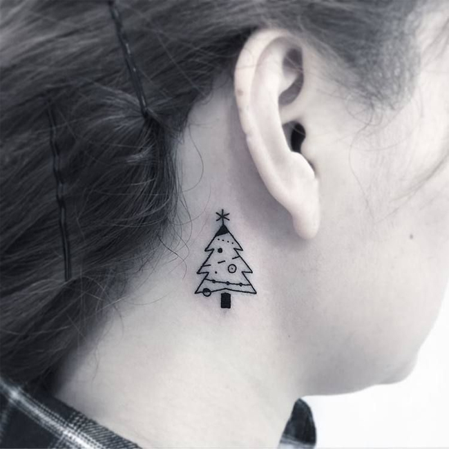 Merry Christmas Tattoo Designs