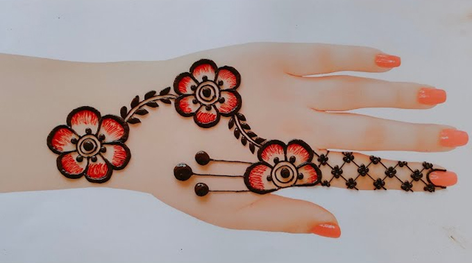 Arabic Back Hand Mehndi Designs