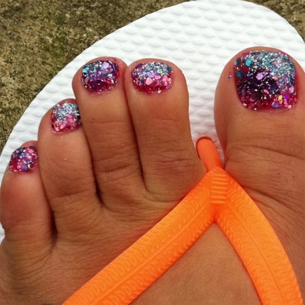 Coral Pedicure Ideas