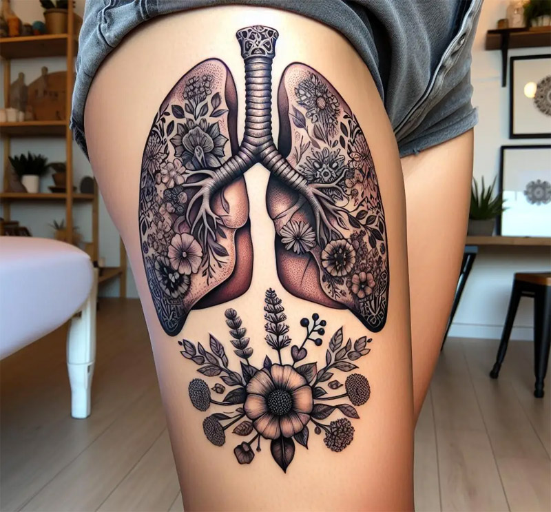 Lung Tattoo Designs