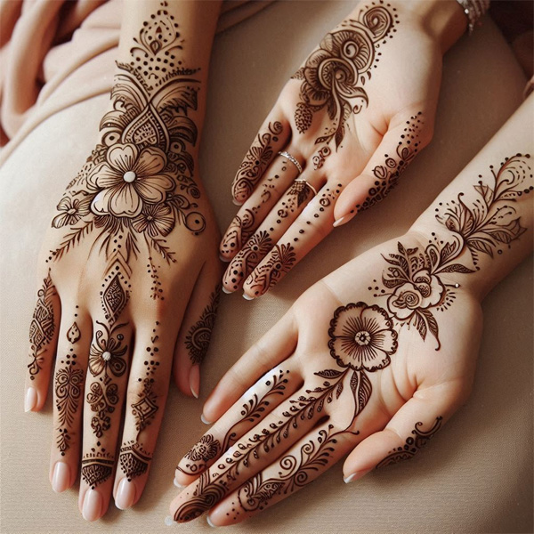 back hand mehndi designs