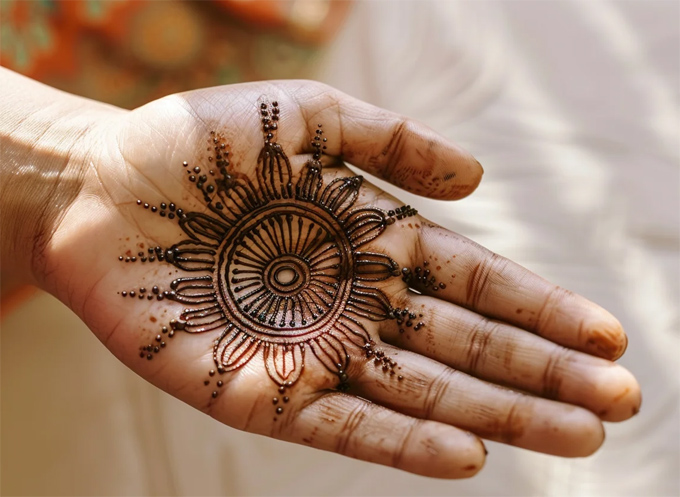 Circle Mehndi Design Ideas