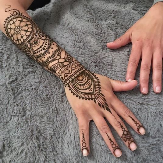 Henna Wrist Tattoo Designs