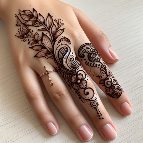Finger Mehndi Designs