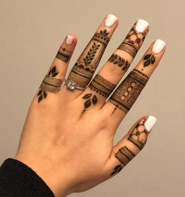 Finger Mehndi Designs